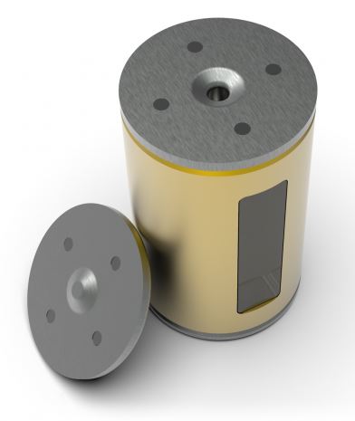 4 mm Wolfram Vialabschirmung mit magnetischen Deckel (VS214MG)