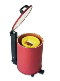 Abfallbehälter mit Rädern, Innendurchmesser 23cm